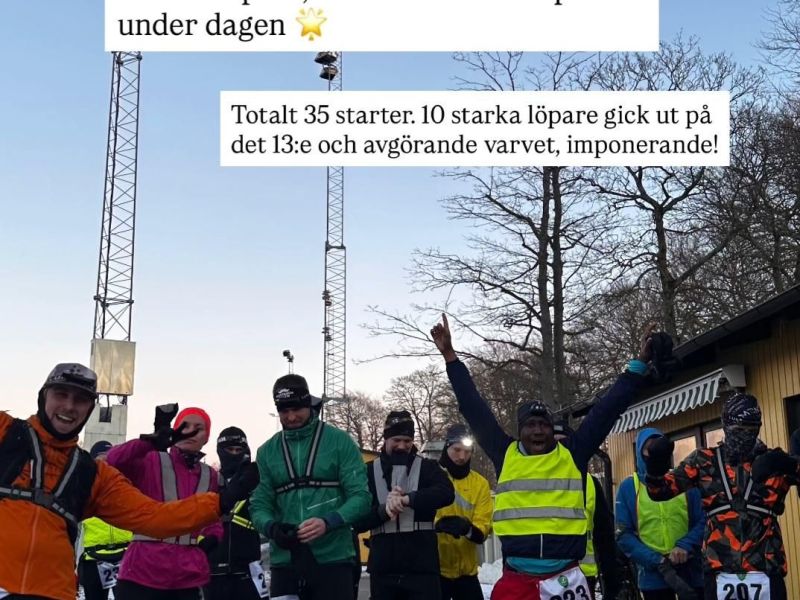 RR: Limhamn Winter Backyard Ultra (13&nbsp;varv)